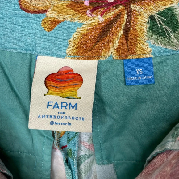 Farm Rio Anthropologie Melanie Bermuda Floral Print Shorts Size XS - Picture 6 of 13
